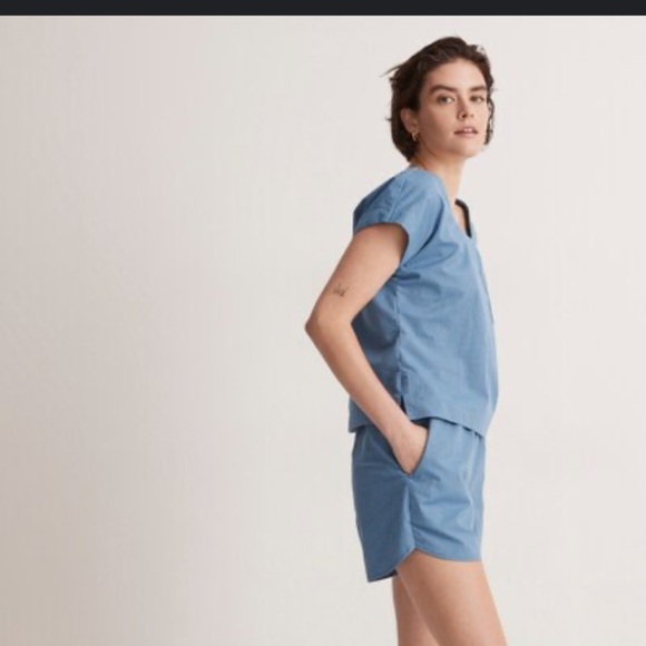 Madewell Blue Women's Top - Picture 6 of 7